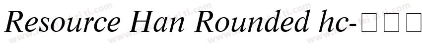Resource Han Rounded hc字体转换